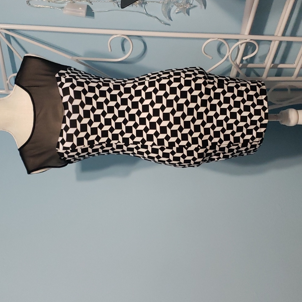 Geo Print Bodycon Dress